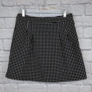 The Limited Black Polkadot Miniskirt Size 10